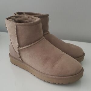 UGG Classic Tan Ankle Boots Caribou
